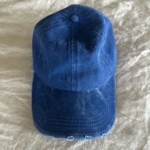 Steve Madden blue denim baseball hat